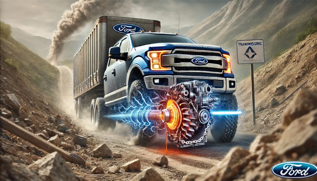 How does towing or heavy hauling affect Ford transmissions