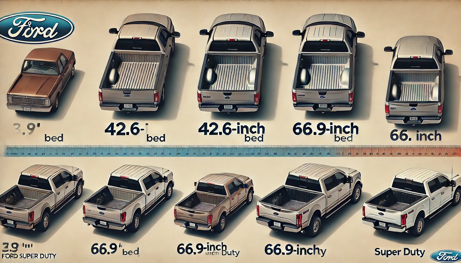 Ford Truck Bed Sizes Finding the Perfect Fit for Work and Play