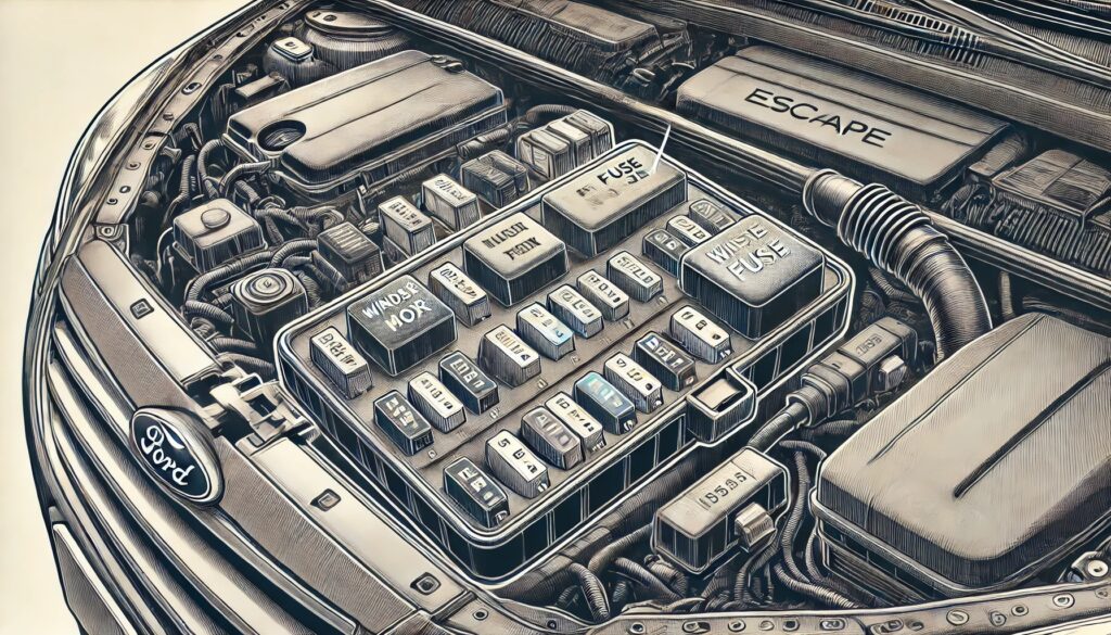 Where Is The Wiper Motor Fuse Located In The 2013 Ford Escape